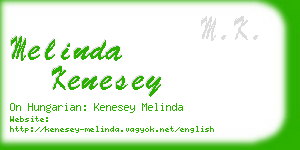 melinda kenesey business card